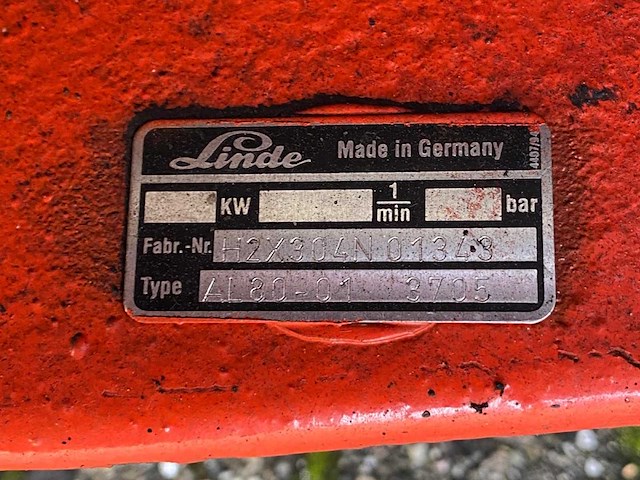 2002 linde h80t vorkheftruck - afbeelding 3 van  4