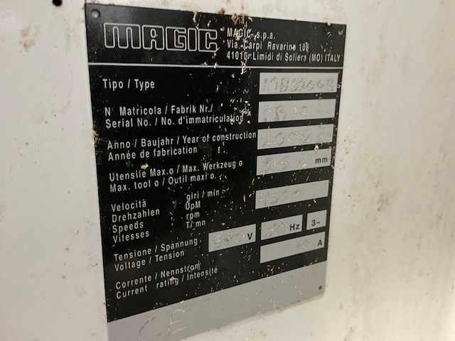 2002 magic fb10 formaatcirkelzaagmachine - afbeelding 8 van  9
