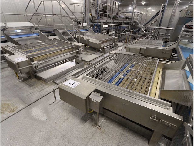 2002 marcelissen rvs aardappel sorteertafel (4x) - afbeelding 1 van  5