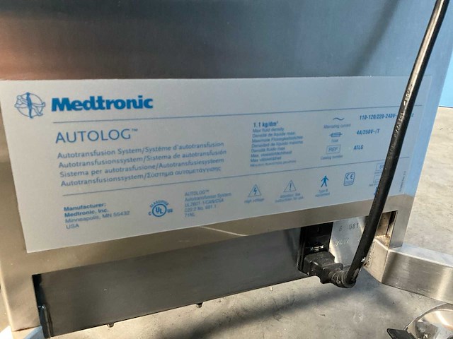2002 medtronic autolog autotransfusiesysteem - afbeelding 7 van  9