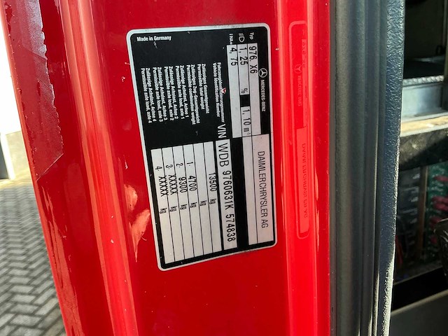 2002 mercedes-benz atego tankautospuit - afbeelding 4 van  20