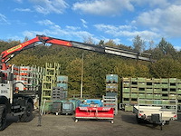 2002 mercedes-benz unimog u2150l met palfinger pk 9501 kraan en hoogwerkerbak - afbeelding 16 van  69