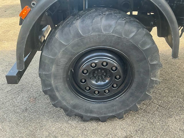 2002 mercedes-benz unimog u2150l met palfinger pk 9501 kraan en hoogwerkerbak - afbeelding 29 van  69