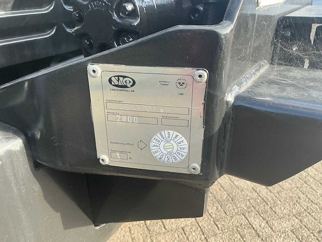 2002 mercedes-benz unimog u2150l met palfinger pk 9501 kraan en hoogwerkerbak - afbeelding 35 van  69