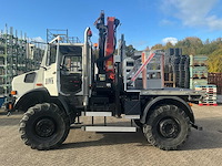 2002 mercedes-benz unimog u2150l met palfinger pk 9501 kraan en hoogwerkerbak - afbeelding 7 van  69