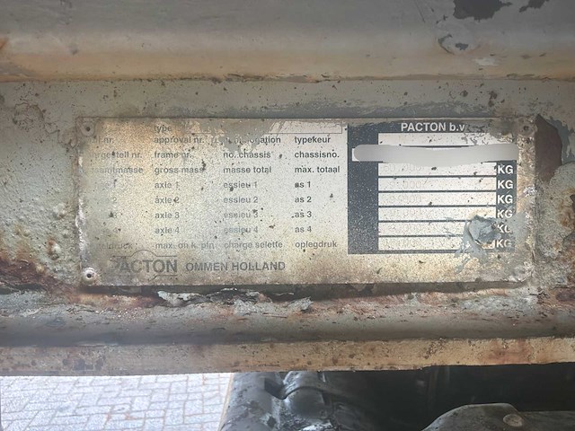 2002 pacton ttd 454 oplegger - afbeelding 11 van  26