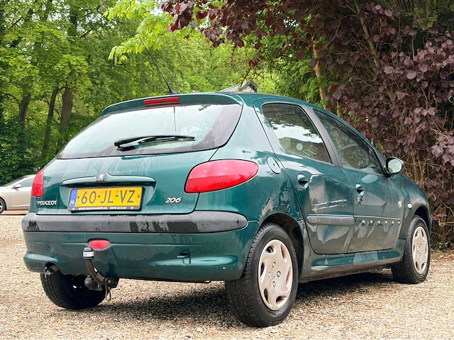 2002 peugeot 206 airco 1.6-16v roland g. personenauto - afbeelding 9 van  14