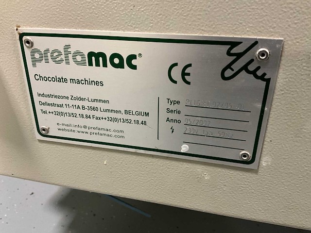 2002 prefamac plight 02/05-01 chocolade-koeltunnel - afbeelding 8 van  8
