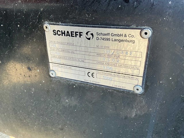 2002 schaeff hml-22 knickmatic banden graafmachine 4x4x4 - afbeelding 8 van  13