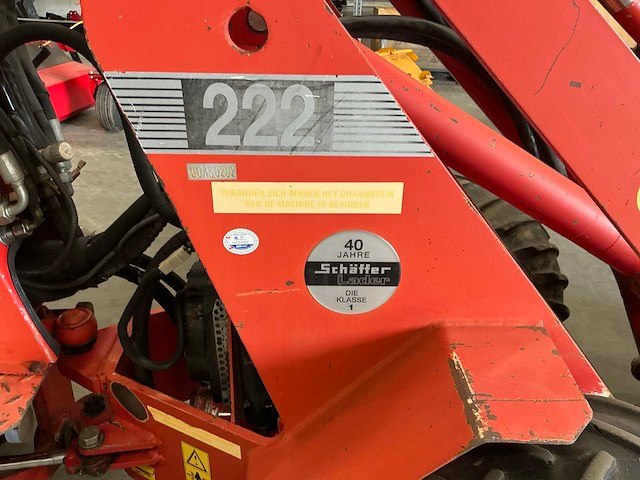 2002 schäffer 222 mini shovel kniklader - afbeelding 3 van  19
