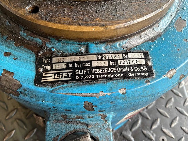 2002 slift thz 13/1200 hydraulische putkrik - afbeelding 8 van  8