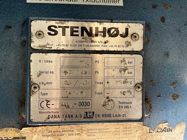 2002 stenhøj zuigercompressor - afbeelding 3 van  11