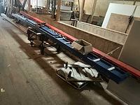 2002 tekna tk123/p afkortcirkelzaagmachine met aan/afvoerrollenbaan - afbeelding 1 van  3
