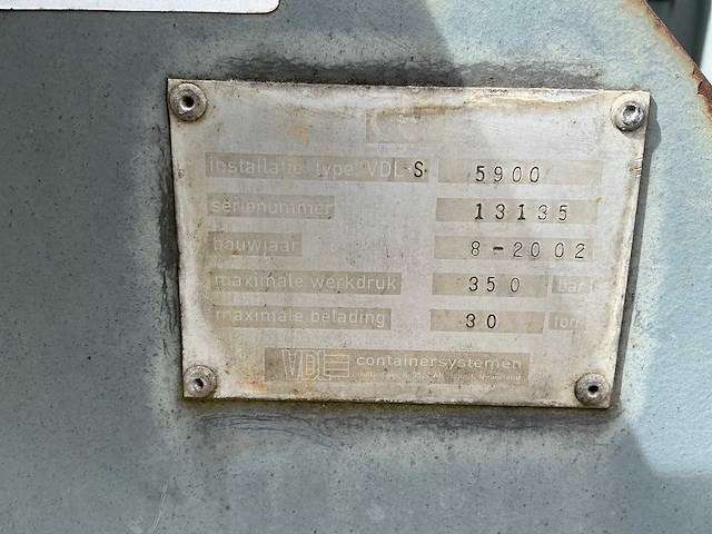 2002 terberg yt180 haakarmvrachtwagen - afbeelding 1 van  7