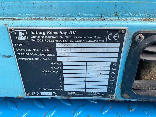 2002 terberg yt220 rangeertrekker - afbeelding 21 van  29