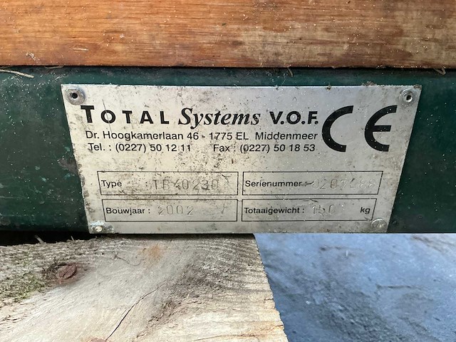 2002 total systems tb40230 transportband - afbeelding 4 van  5