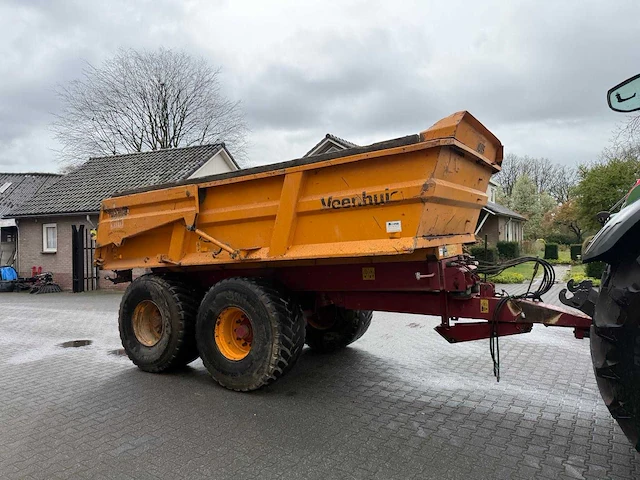2002 veenhuis jvzk 18000 tandemkipper – 18 ton – hydraulisch geremd – nl kenteken - afbeelding 4 van  8
