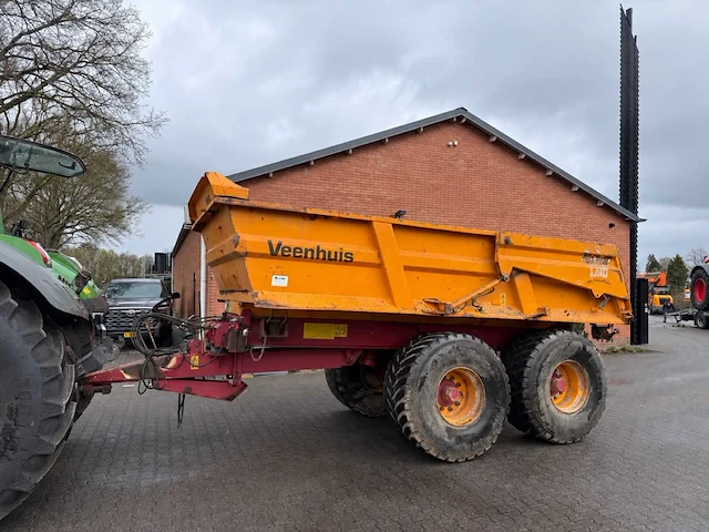 2002 veenhuis jvzk 18000 tandemkipper – 18 ton – hydraulisch geremd – nl kenteken - afbeelding 1 van  8