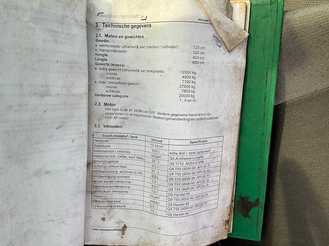 2002 vervaet hydro trike zelfrijdende mestverspreider - afbeelding 25 van  39