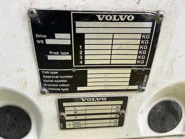 2002 volvo fl220 fl6h42r paardenvrachtwagen - afbeelding 59 van  62