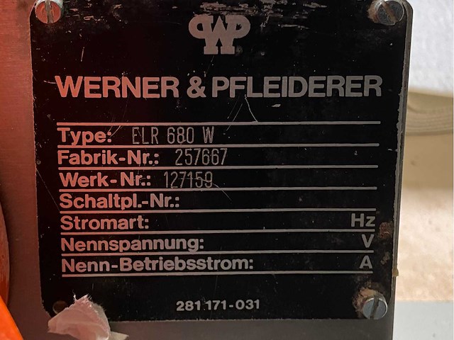 2002 werner & pfleiderer mus + elr 680 w + aln-k 630 kleinbroodstraat 5-rijig - afbeelding 29 van  35