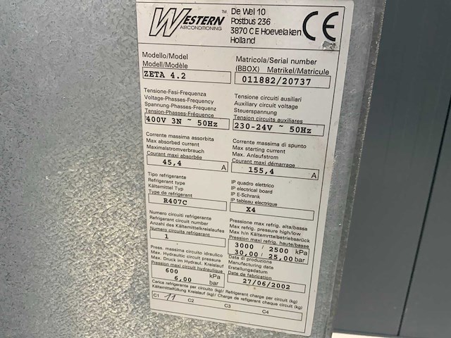 2002 western zeta bluebox 4.2 chiller - afbeelding 7 van  8