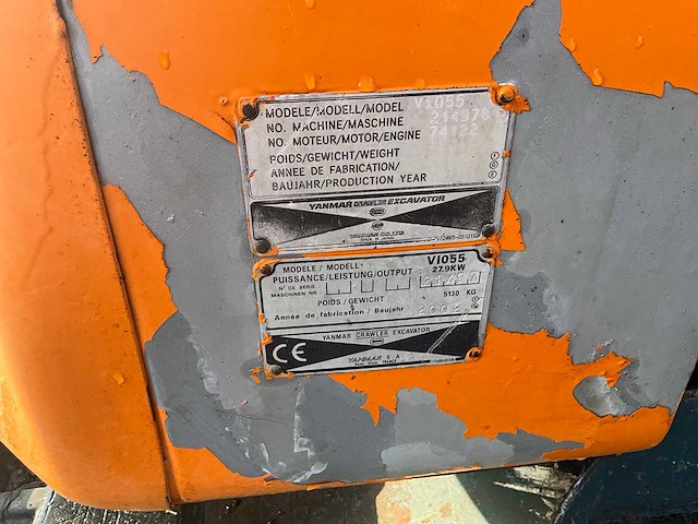2002 yanmar v1055 rupsgraafmachine - afbeelding 25 van  37