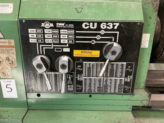 2002 zmm cu 637 dbc3000 universele draaibank - afbeelding 22 van  26