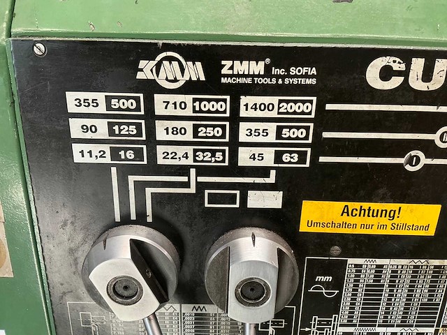 2002 zmm cu 637 dbc3000 universele draaibank - afbeelding 2 van  2