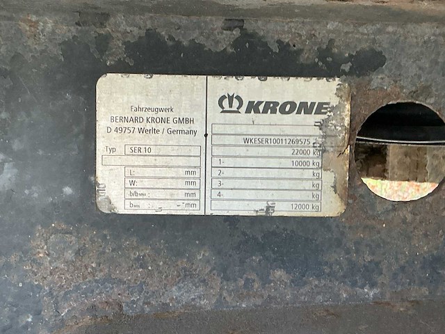 2003 - krone - ser 10 - koeltrailer - oplegger - afbeelding 10 van  18