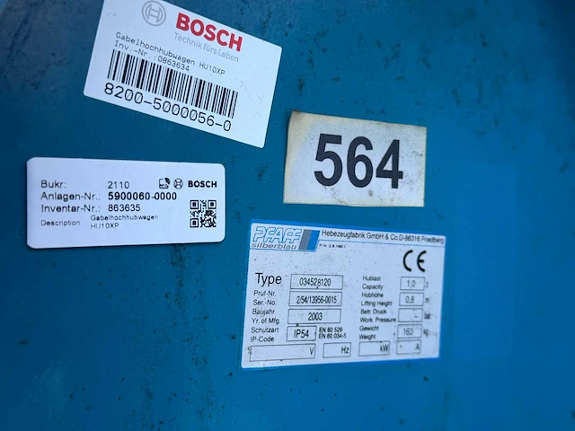 2003 - pfaff - 034528120 - hydraulic hand pallet trucks - afbeelding 2 van  4