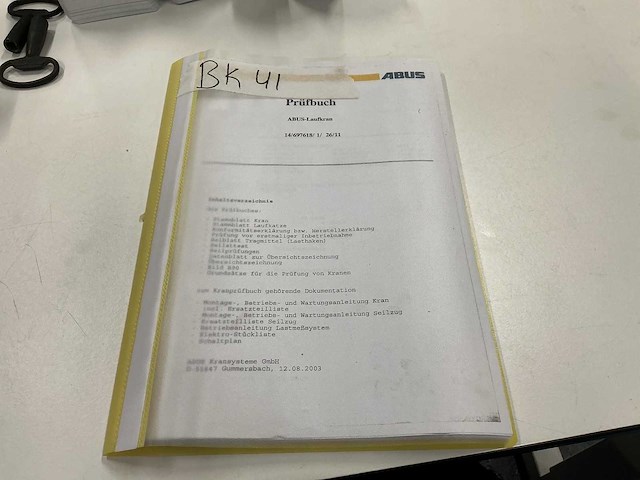 2003 abus 2.000 kg x 14,15 m bovenloopkraan - afbeelding 12 van  17