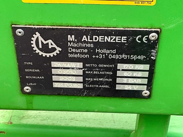 2003 aldezee zwaluw 1 asperge zwaluw - afbeelding 4 van  12