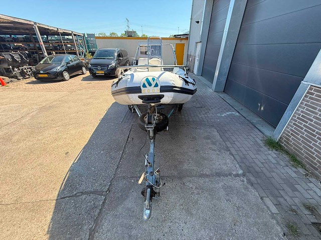 2003 astillero lumar 440 rib boot + buitenboordmotor + trailer - afbeelding 11 van  11