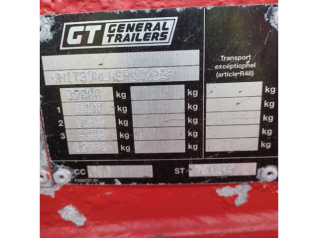 2003 benalu t39nlnep oplegger (75165-96) - afbeelding 7 van  7