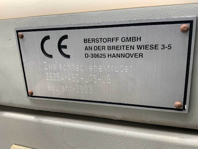 2003 berstorff ze25ax48d-uts-ug extruder - afbeelding 8 van  9