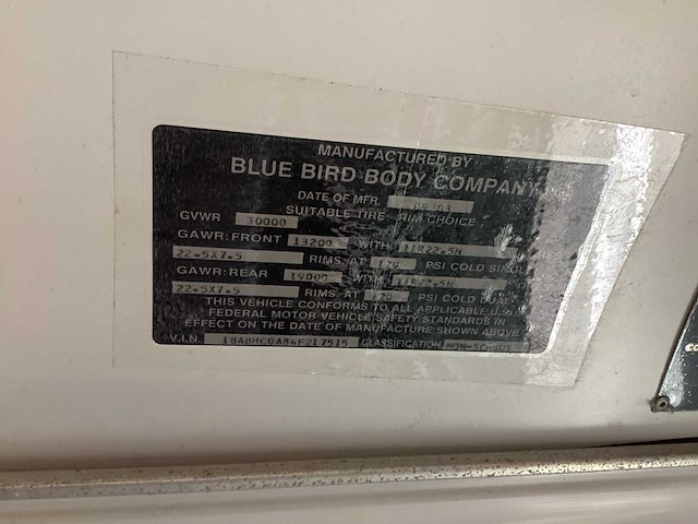 2003 bleu bird ambulance touringcar - afbeelding 5 van  13