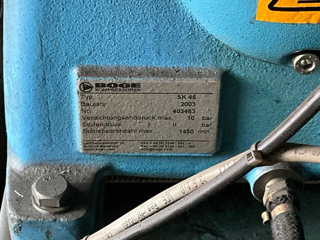 2003 boge sk46 schroefcompressor - afbeelding 6 van  6