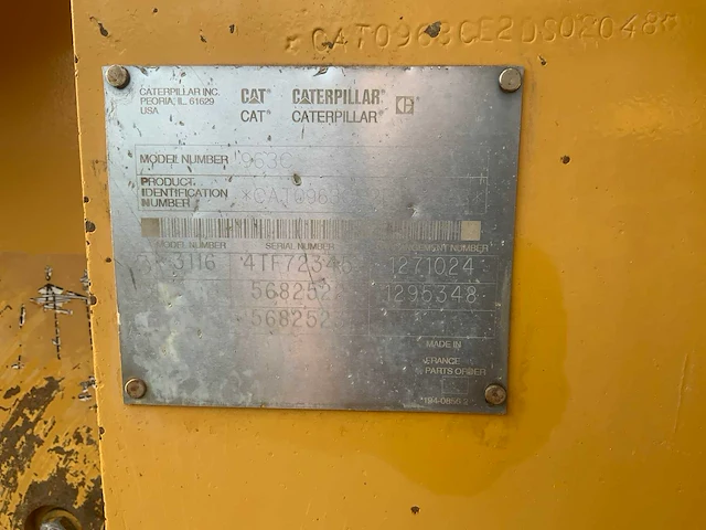2003 caterpillar 963c rupslader - afbeelding 2 van  35