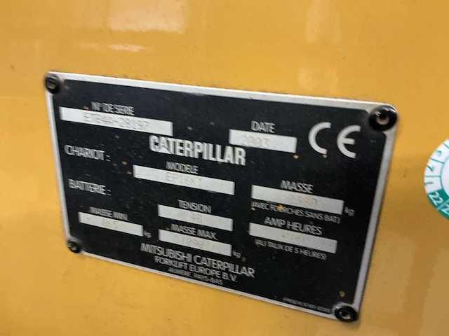 2003 caterpillar ep16kt vorkheftruck - afbeelding 9 van  9