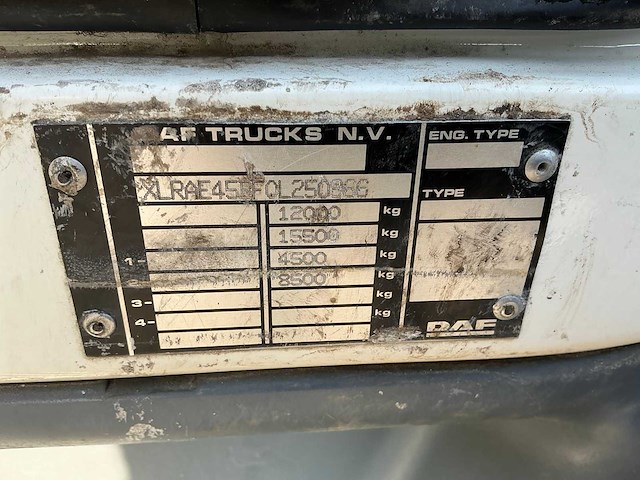 2003 daf ae45bf vrachtwagen - afbeelding 10 van  18