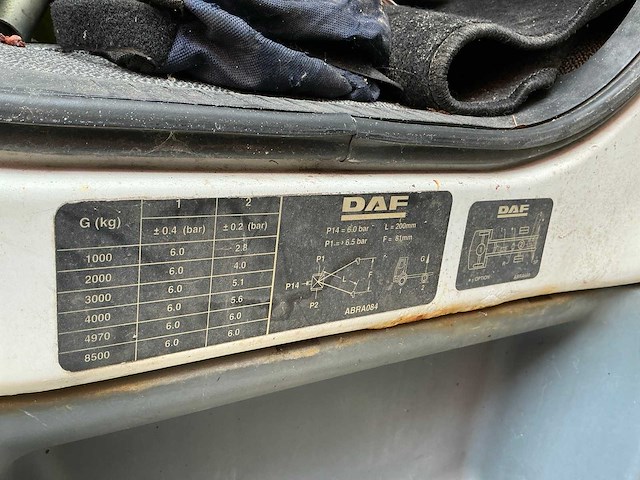 2003 daf ae45cf containerreiniger inclusief hogedruklans en hotbox - afbeelding 9 van  21