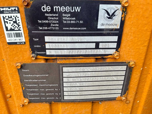2003 de meeuw ta-430-var.b. schaftwagen - afbeelding 9 van  17