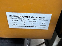 2003 europower ep6500te/19 noodstroomaggregaat - afbeelding 4 van  4