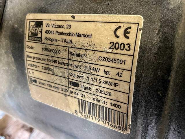 2003 fiac luchtcompressor - afbeelding 5 van  5