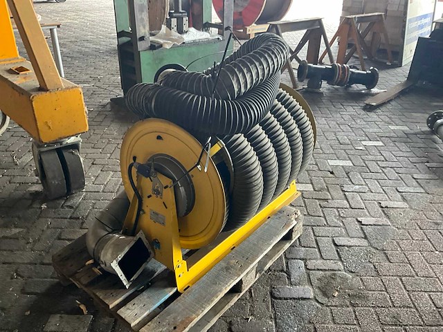 2003 filcar s.p.a. aca-125/13-al100-m/a slanghaspel / kabelhaspel met industriële afzuigslang - afbeelding 3 van  9