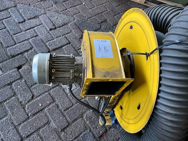 2003 filcar s.p.a. aca-125/13-al100-m/a slanghaspel / kabelhaspel met industriële afzuigslang - afbeelding 5 van  9