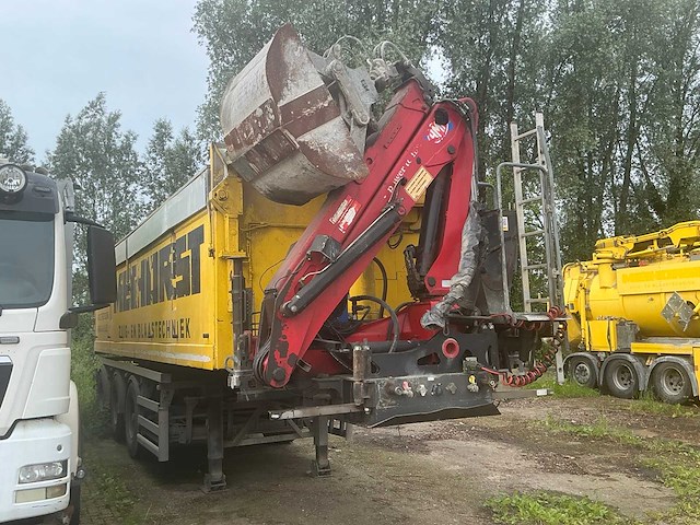 2003 floor roelofs ao oplegger kipper 3-asser met laadkraan - afbeelding 12 van  41