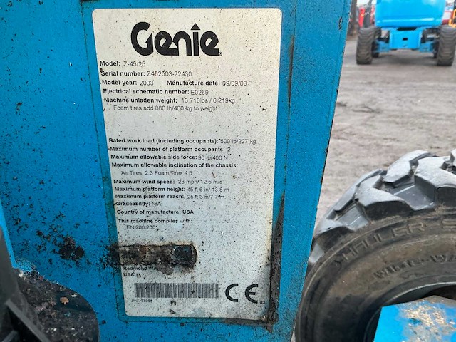 2003 genie z45/25 hoogwerker - afbeelding 28 van  34