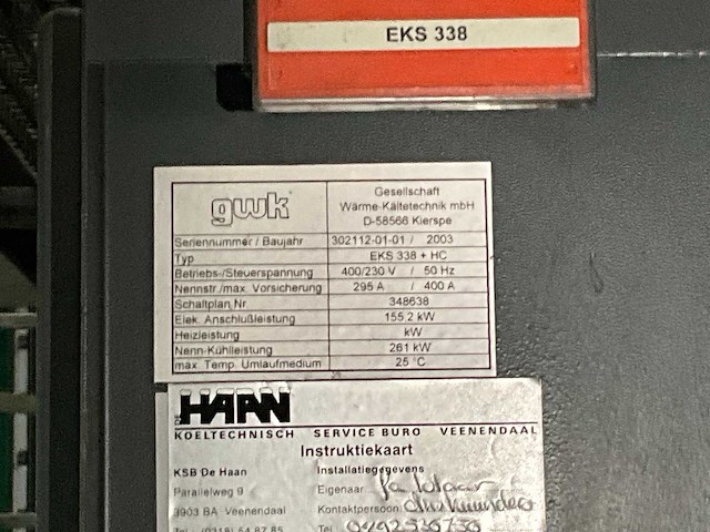 2003 gwk eks 338 + hc koelinstallatie - afbeelding 21 van  28